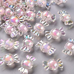 Transparent Acrylic Beads, Bead in Bead, AB Color, Candy, Pink, 9x17x8.5mm, Hole: 2mm, about 960pcs/500g(TACR-S152-03B-SS2112)