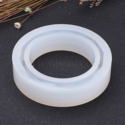 DIY Silicone Bangle Molds, Resin Casting Molds, For UV Resin, Epoxy Resin Jewelry Making, White, 81x18.2mm, Inner Diameter: 62mm(X-AJEW-P037-06)
