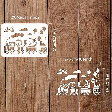 Large Plastic Reusable Drawing Painting Stencils Templates(DIY-WH0202-407)-2