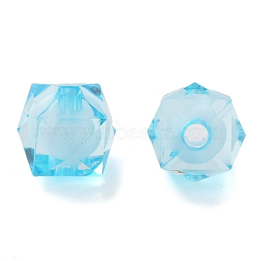 10mm SkyBlue Cube Acrylic Beads