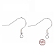 925 Sterling Silver Earring Hooks(X-STER-K167-050S)-1