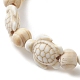 Sea Turtle Synthetic Turquoise Stretch Bracelets(BJEW-JB10253)-3