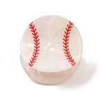 Acrylic Claw Hair Clips for Women Girls, Baseball, 44~45x22mm(PHAR-H073-02F)