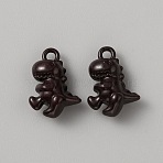 Aolly Pendants, Dinosaur, Coconut Brown, 16.5x11.5x6.5mm, Hole: 1.8mm(FIND-WH0152-585B)
