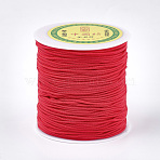 Nylon Braided Cord, Chinese Knotting Cord for Beading Jewelry Making Macrame Craft, Red, 1.5mm, about 120.29 yards(110m)/roll(NWIR-S007-32)