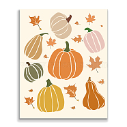 Rectangle with Face Pattern Paper, Gift Wrapping Paper, Pumpkin, 255x205x0.50mm(DIY-WH0349-119-025)