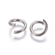 304 Stainless Steel Jump Ring, Open Jump Rings, Stainless Steel Color, 12 Gauge, 12x2mm, Inner Diameter: 8mm(X-STAS-G190-15P)
