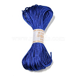 Polyester Embroidery Floss, Cross Stitch Threads, Blue, 3mm, 20m/bundle(OCOR-C005-C22)