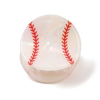 Acrylic Claw Hair Clips for Women Girls, Baseball, 44~45x22mm