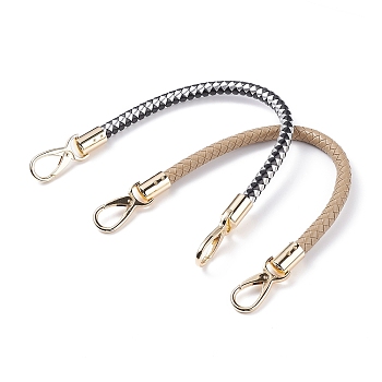 PandaHall Elite 2Pcs 2 Colors PU Leather Bag Strap, with Alloy Swivel Clasps, Bag Replacement Accessories, Mixed Color, 41.5x1cm, 1pc/color