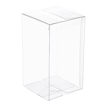 PVC Plastic Box, Rectangle, White, 9x9x16cm