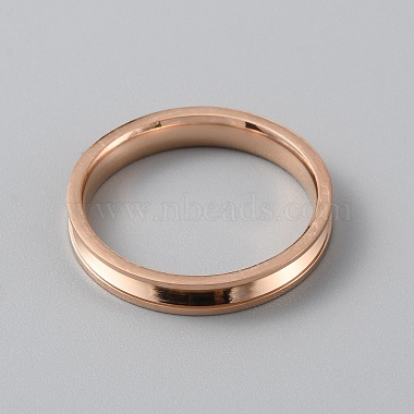 Titanium Steel Grooved Finger Ring Settings(RJEW-WH0012-11F)-2