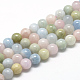 Chapelets de perles en morganite naturelle(G-R446-8mm-07)-1