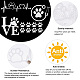 8 Sheets 4 Style Waterproof Heart & Bear Paw Pattern PET Car Decals Stickers(STIC-GF0001-03B)-4
