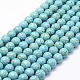 Faceted Synthetical Turquoise Beads Strands(G-F382-6mm-01)-1