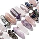 Améthyste naturelle et quartz rose et cristal de quartz et jaspe à points bleus et brins de perles de lépidolite et labradorite(G-H247-06A)-1