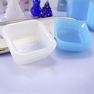 DIY Square Dish Silicone Molds, Resin Casting Molds, For UV Resin, Epoxy Resin Jewelry Making, White, 66.5x66.5x26.5mm, Inner size: 56x56mm and 50x50mm(DIY-G014-18)
