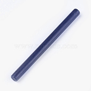 Sealing Wax Sticks, For Retro Vintage Wax Seal Stamp, Column, Prussian Blue, 137x10.5mm(DIY-WH0123-C02)