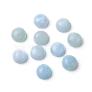 Natural Larimar Cabochons, Half Round/Dome, 5x2.5~3mm(X-G-F593-02-A)