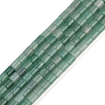 Natural Green Aventurine Beads Strands, Column, 4.5x4mm, Hole: 1mm, about 82~83pcs/strand, 14.88~14.96 inch(37.8~38cm)