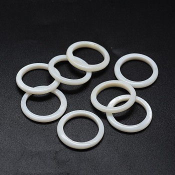 Shell Linking Ring, Ring, 22~22.5x2~3mm, Hole: 16~17mm
