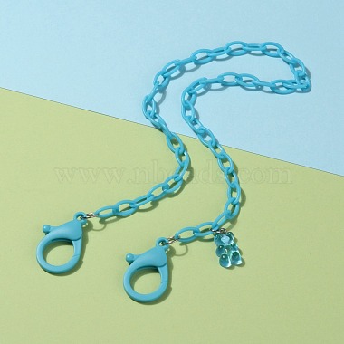 Personalized ABS Plastic Cable Chain Necklaces(NJEW-JN03220-07)-4