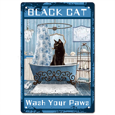 Rectangle Metal Iron Sign Poster(AJEW-WH0157-311)-1