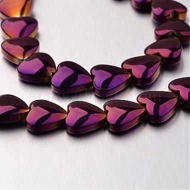 8mm Heart Non-magnetic Hematite Beads