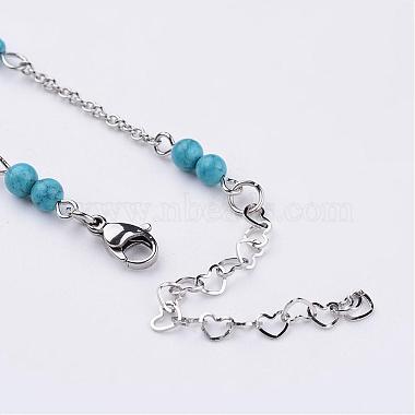 304 Stainless Steel Chain Anklets(AJEW-AN00170-01)-3