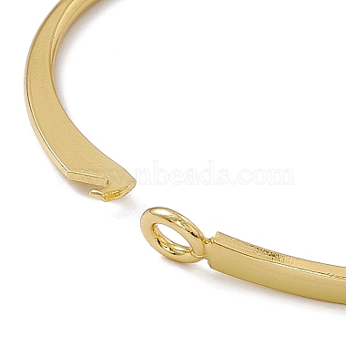 Rack Plating Brass Arch Link Bangle for Womwen(BJEW-M229-28G)-5