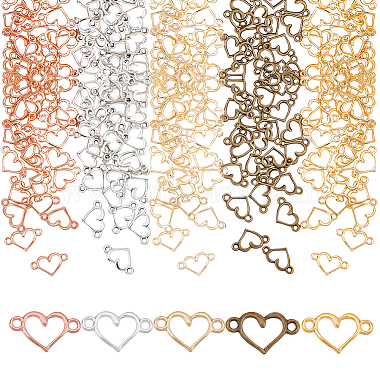 Mixed Color Heart Alloy Links