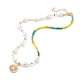 Emaille-Anhänger-Halskette mit Zitronenscheibe für Mädchen und Frauen(X1-NJEW-TA00013)-1