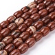Natural Red Jasper Beads Strands(G-G731-24-18x13mm)-1