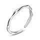 SHEGRACE Rhodium Plated 925 Sterling Silver Cuff Rings(JR782A)-1