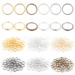 6 Colors Iron Split Rings, for Jewelry Making, Mixed Color, 12x1.2~1.5mm, Inner Diameter: 10.5mm, Single Wire: 0.75mm, 100pcs/color, 600pcs(IFIN-PH0002-28A)