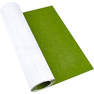 Polyester Felt Sticker, Self Adhesive Fabric, Rectangle, Light Green, 40x0.1cm, 2m/roll(DIY-WH0146-04R)