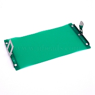 Silicone Heat Transfer Printing Cup Clasp, with Stainless Steel Findings, Sea Green, 24.2x13x4.6~5.6cm(TOOL-WH0129-91A)