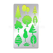 Stainless Steel Cutting Dies Stencils, for DIY Scrapbooking/Photo Album, Decorative Embossing DIY Paper Card, Matte Stainless Steel Color, Tree Pattern, 177x101mm(DIY-WH0242-247)