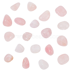 Natural Rose Quartz Beads, for Wire Wrapped Pendants Making, No Hole/Undrilled, Nuggets, Tumbled Stone, Vase Filler Gems, 16.5~24x14.5~19x9~16.5mm, 120g/box(G-OC0003-62)