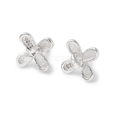 Rhodium Plated 925 Sterling Silver Peg Bails Pin Charms(STER-P050-06P)-2