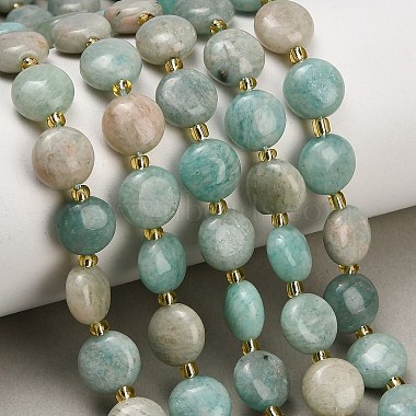 Natural Amazonite Beads Strands(G-H005-B13-01)-1