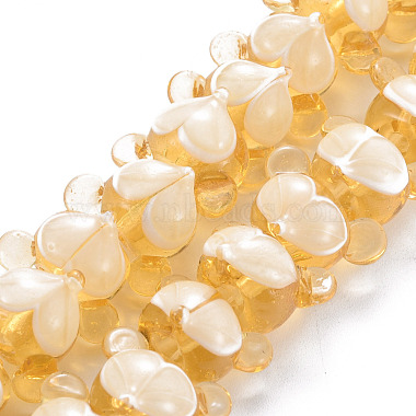 Goldenrod Fox Lampwork Beads