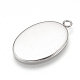 201 Stainless Steel Pendant Cabochon Settings(X-STAS-T008-123)-3
