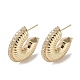 Brass Stud Earrings(KK-L208-85A-G)-1