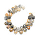 Brins de perles de pierres précieuses d'agate folle naturelle(X-G-T006-10)-2