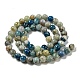 Natural Blue Azurite in Calcite Beads Strands(G-NH0003-F01-01)-3