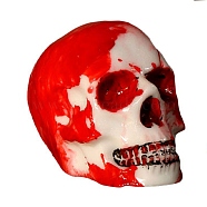 DIY Candle Making Silicone Molds, Halloween Theme, 3D Skull, Ghost White, 5x5.8x8.3cm, Inner Diameter: 6.1x3.3cm(DIY-E055-46)