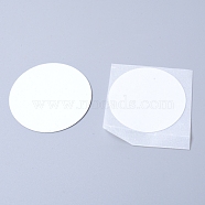 Aluminum Heat Press Thermal Transfer Crafts, Round, White, 35~38x0.2~0.3mm(AJEW-WH0002-29A)