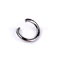 Iron Open Jump Rings, Ring, Gunmetal, 5x1mm, 18 Gauge, Inner Diameter: 3.5mm, 2200pcs/bag(IFIN-WH0011-19B)