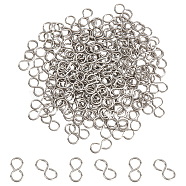 200Pcs 304 Stainless Steel Hook Clasps, 8 Shaped Clasps, Stainless Steel Color, 10x5x0.7mm(STAS-UN0047-11)